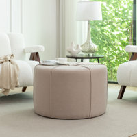 Wrought Studio™ Arlo 27.5" Fabric Round Cocktail Ottoman by Wrought Studio