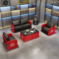Manraaj 4 - Piece Faux Leather Living Room Set