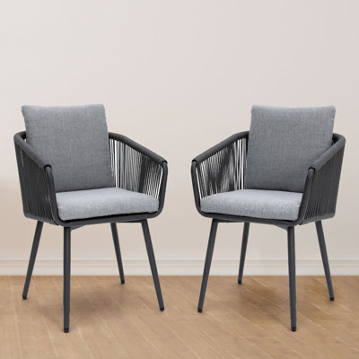Outdoor/Indoor Dining Armchair with Cushion by FHVIT