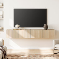 Modern Floating TV Stand up to 90" TV Wall Mount Media Console by Ebern Designs
