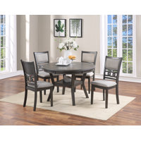 Contemporary Dining 5Pc Set Round Table by Lark Manor