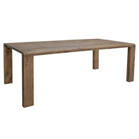 Eulaliah Almond Brown Rectangular Dining Table by Millwood Pines