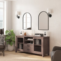 Engineered Wood Buffet Sideboard Storage Cabinet With 2 Drawers, Doors by Millwood Pines