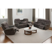 Tammi 3 - Piece Premium Fabric Manual Reclining Living Room Sofa Set by Latitude Run