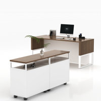 Nioma 67 Wide L-Shaped Executive Desk With Mobile Filing Storage Cabinet And Bookcase by Inbox Zero