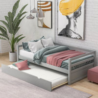 Emele Twin Solid Wood Daybed with Trundle by Latitude Run