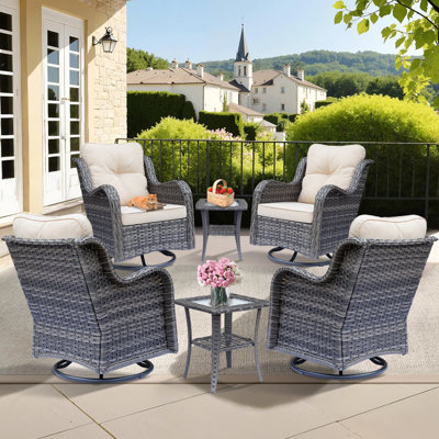 4 - Person Outdoor Seating Group With Cushions by Lark Manor
