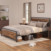 Meshaq Metal Platform Bed by 17 Stories