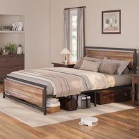 Meshaq Metal Platform Bed by 17 Stories