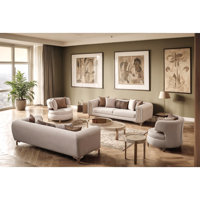 Haxton 4 - Piece Living Room Set by Everly Quinn
