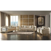 Heidy 4 - Piece Velvet Living Room Set by Everly Quinn