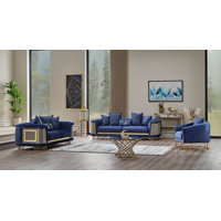 OpalOasis 3-Piece Living Room Set by Everly Quinn