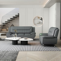 Angeliki 2 - Piece Faux Leather Living Room Set by Wrought Studio