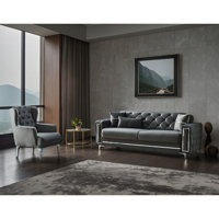 Kayman 2 - Piece Velvet Living Room Set by Mercer41