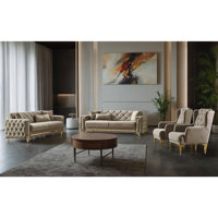 Jadius 4 - Piece Velvet Living Room Set