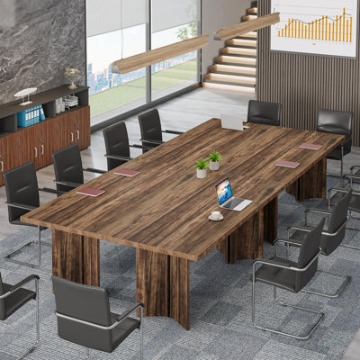 Rectangular Conference Table, Modular Meeting Table by Millwood Pines