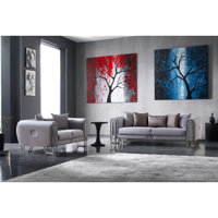 Conta 2-Piece Velvet Living Room Set