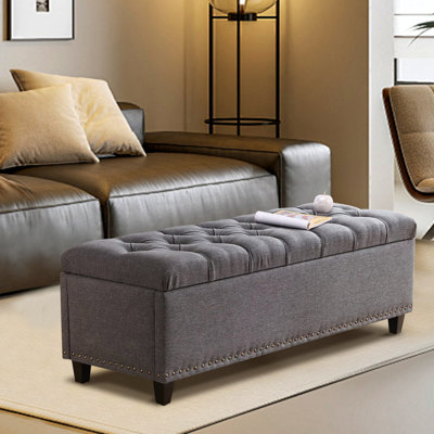 Favien Upholstered Ottoman by Winston Porter
