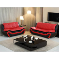 Gungnir 2 - Piece Faux Leather Living Room Set by Wrought Studio