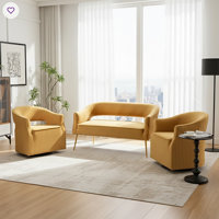 Fumiyo 3 - Piece Velvet Living Room Set by Mercer41
