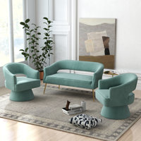 Chynna 3 - Piece Velvet Living Room Set