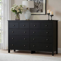 Demirali 55"W Modern 10 Drawer Double Dresser for Bedroom, Living Room by Latitude Run