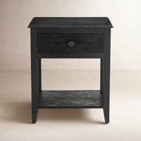 Delma Nightstand Antique Black by Birch Lane