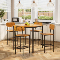 Niabi 5-Piece Dining Set , Kitchen Table Set by 17 Stories