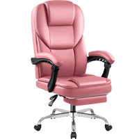 Laurren Reclining Office Chair with Massage, Ergonomic Computer Chair with Foot Rest by Latitude Run