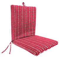 20" x 43" Palisade Outdoor Chair Cushion with Ties and Hanger Loop by Bay Isle Home