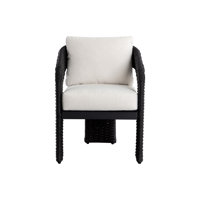 Bryice DINING ARMCHAIR - LOUIS CREAM by Bayou Breeze