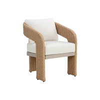 Bryice DINING ARMCHAIR - LOUIS CREAM by Bayou Breeze