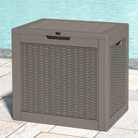 31 Gallon Resin Deck Box Waterproof UV Resistant Outdoor Storage Box by Latitude Run