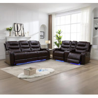 Tikiya 2 - Piece Power Breathing Leather Recline Living Room Set by Ebern Designs