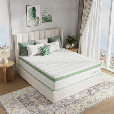 Novilla 6"/8"10"/12"/14"Medium Cooling Gel Memory Foam Hybrid Mattress, CertiPUR-US, OEKO-TEX Certified by Novilla