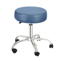Adjustable Height Ergonomic Industrial Stool with Wheels by Viva Comfort