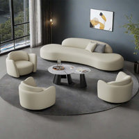 Tabbatha 5 - Piece Faux Leather Living Room Set