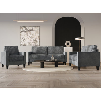 Shadybrook Corduroy 3 - Piece Living Room Set by Mercer41