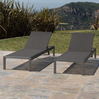 Louree Outdoor Metal Chaise Lounge Set by Latitude Run