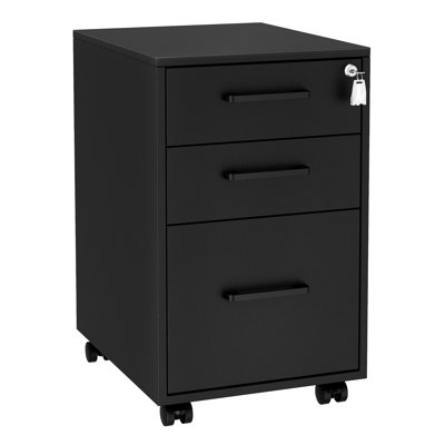 File Cabinet, Office Filing Cabinet With Lock by 17 Stories