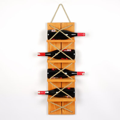 Wine Rack With Jute Rope by Breakwater Bay