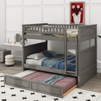 Joise Kids Full Over Full Bunk Bed with Trundle by Harriet Bee