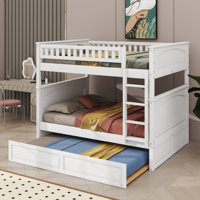 Joise Kids Full Over Full Bunk Bed with Trundle by Harriet Bee
