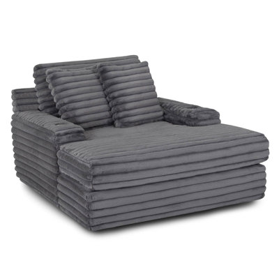Alhertine Chaise Lounger With Cupholders by Latitude Run
