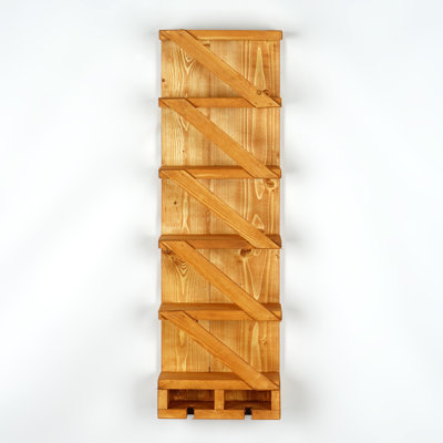 Wall Mounted Wood Wine Rack