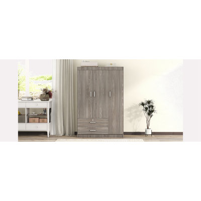 3-Door Armoire with 2 Drawers by Latitude Run