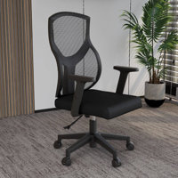 Michaelene Ergonomic Office Task Chair – Adjustable Mesh Desk Chair with Lumbar Support, Synchro Tilt, Swivel Base, Flip-Up Arms & Breathable Back by Inbox Zero