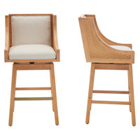 Braison Upholstered Counter Stool by Bayou Breeze