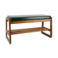 Faux Leather Upholstered Solid Wood Entryway Storage Bench by Latitude Run