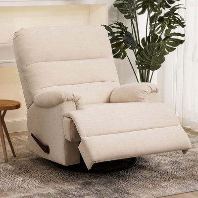 Marinke Manual Swivel Rocker – 360° Glider with Storage Pocket & StainGuard Fabric by Latitude Run